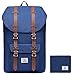 Produktbild Schulrucksack Damen Herren Lässiger Daypack WIN·DF Laptop Rucksack 17 Zoll mit großer kapazität Für Wanderreise Camping (Nylon Blau01-2pcs)