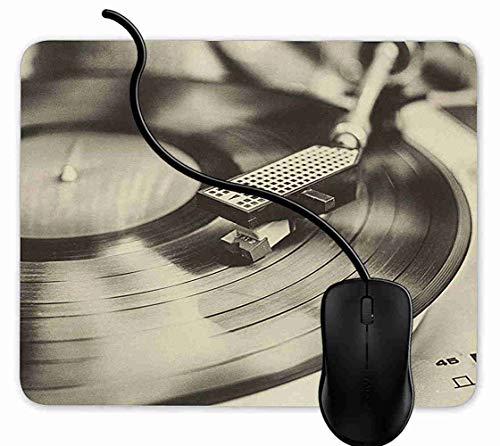 Preisvergleich Produktbild Mauspad Schallplattenspieler Rutschfeste Gummi Basis Mouse pad, Gaming mauspad für Laptop, Computer 1F62
