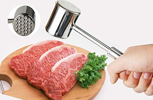 Fanaticism Fleischklopfer 27 cm – Edelstahl 18/10 – Fleischhammer – Schnitzelklopfer – Steakhammer – Küchenhelfer - 4