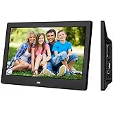 Beemen Dijital Fotoğraf &Ccedil;er&ccedil;evesi, 7 İn&ccedil; / 10 İn&ccedil;, Siyah, USB ve SD Kart Destekli, Video M&uuml;zik Saat Takvim, Kumandalı (İn&ccedil;, 7