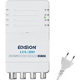 EDISION LIA-301 Indoor Amplifier Housing UHF/VHF, 5-20db Adjustable, 98dBmV, for Digital Terrestre DVB-T/T2, with 5G LTE Filt