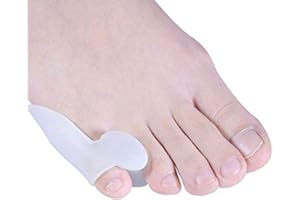 PEDIMEND™ Silicone Gel SMALL TOE Bunion Relief Toe Separator (1PAIR) - Pinky Toe Alignment/Bunionette Pad - Corns/Callus Relief Wrap - UNISEX - Foot Care (Tailor's Bunion Protector, 1PAIR - 2PCS)