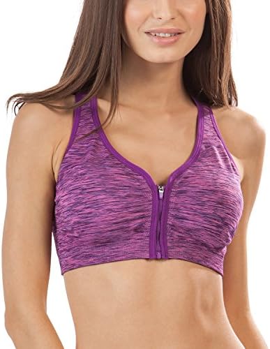Balanced Tech Women's Performance Zip Front Racerback Sport Bra