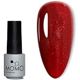 MOMO professional Kalıcı Oje S001 Simli Koyu Kırmızı 4 ml