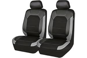 MNBHJGR Funda de Asiento de Coche, para Renault Clio 5 Clio 4 Clio 3 Estate 2001-2024 Funda de Asiento para Delantero, Asientos Accesorios de Asiento de Coche,B Grey