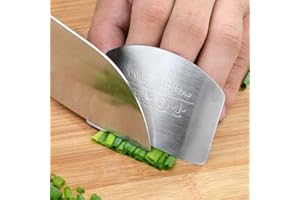 HoitoDeals 1Pcs Kitchen Finger Hand Cut Protector Guard Steel Chop Slice Cook Tool