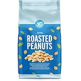 Amazon Brand - Happy Belly Roasted and Salted Peanuts 2x500g