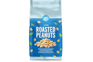 Marque Amazon - Happy Belly Cacahuètes grillées et salées 1 x 500g