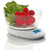 Balanza de cocina digital con BOL Laica KS1019 colo blanco 5 kg,, gran display retroiluminado. Encendido y apagado automático