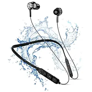 NOYMI et147 Wireless Bluetooth In Ear Neckband Earphone with Mic (Black)