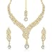 Sukkhi Fine Gold Plated Australian Diamond Stone Studded Necklace Set for Women RS.349.00