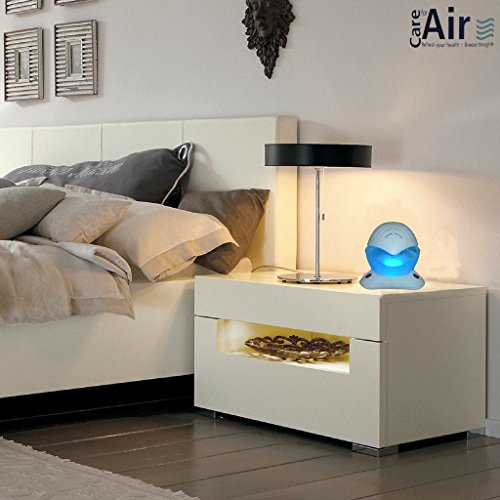 Careforair Regenbogen Breezer mit 100mL Thai Lotus Essenz – White Electric Luftreiniger Revitaliser Luftbefeuchter Air Freshener Diffusor – Staub Bad Geruch Tabakdämpfe Allergene Asthma – Farbwechsel LED-Licht mit Ein Aus Schalter – Hochwertige Motor - 3