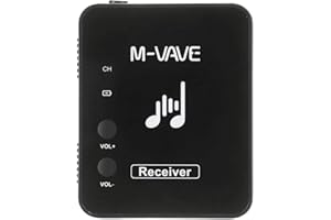 Btuty WP-10 2.4GHz Wireless Headset Monitor Sistema di Trasmissione Trasmettitore e Ricevitore Ricaricabili (Receiver)