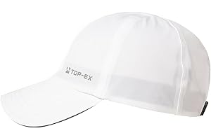 TOP-EX XL/XXL Unisex Waterproof Baseball Cap for Running Golf - Sun Rain All Weather Protection UV Reflective Breathable Outdoor Hat, Packable & Lightweight, 56-66CM