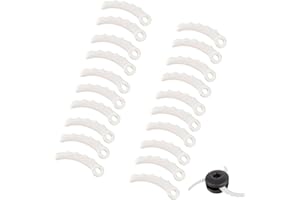 Odashen 20Pcs Lawn Trimmer Spare Blade Plastic Replacements For Makita Knives 198426-9 198383-1 DUR368AZ DUR369AZ DUR368LZ