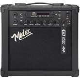 Midex MGA-25BK Electric Guitar Amplifier 25 Watt USB Bluetooth Rechargeable 2 inputs