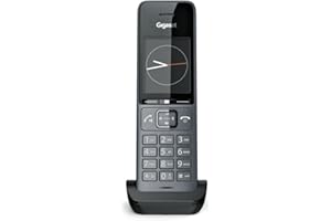 ‎GIGASET Gigaset COMFORT 520HX – DECT-Mobilteil mit Ladeschale – Schnurloses Telefon für Router und DECT-Basis, titanium-schwarz [Kompatibel in DE, IT, FR, NL, BE, CHE, AUT] [Ohne Basis]