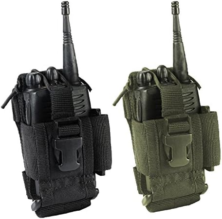 Dhustone Tactical Modular Radio Pouch (Black)