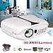 Produktbild MMLC DLP-Projektor,50ANSI Lumens 1080P Full HD Mini LED Projector 3D Home Theater Cinema HDMI USB (A)
