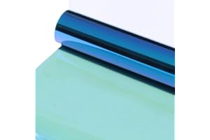 HOHOFILM Car Side & Rear Window Tinting Kits Film Blue Color Window Tint Self Adhesive Heat Control 152cmx75cm