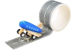 Bigjigs Toys Piste Piste Autocollant Bande - Amovible Piste Avion véhicule