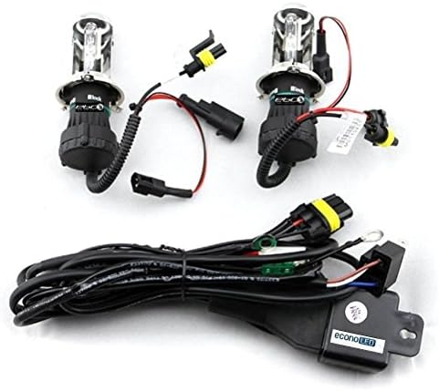 Econoled 2 pcs Car 6000K H4 Bi-Xenon HID Xenon Telescopic Lights Bulbs Lamps