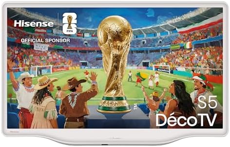 Hisense Smart TV QLED 32" Full HD Dèco TV 32S5Q, 60Hz, Audio Dolby Atmos, HDR10, VIDAA OS con 1000+ APP, Wifi, Game Mode, AirPlay2, Works with Alexa, lativù