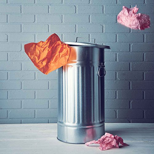 BUTLERS Zink Mülltonne ‚Oskar‘ – Behälter für Abfall, Wäsche, Spielzeug – 46l – - 4