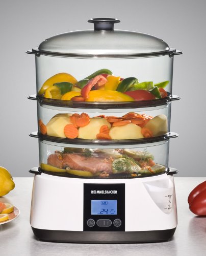 Rommelsbacher DGS 855 – Dampfgarer, 825 W, weiß / schwarz - 2