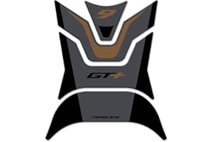 AZGRAPHISHOP Protège-réservoir en résine 3D compatible avec Yamaha Tracer 9 GT+ 2023 GP-911 (gris)