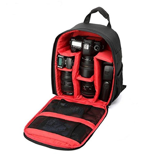 Heekpek C&aacute;mara Bolsa DSLR Mochila Impermeable Con Soporte Para Tr&iacute;pode