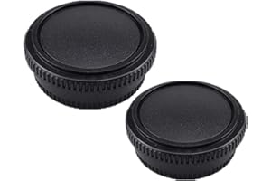 BEIZMEI 2 pièces Lentille Arrière Cap+2 pièces Bouchon Corps compatible avec pour Canon FD Mount Lens & FL Mount Lens w/pour Canon AE-1P F-1 AV-1 A-1 AE-1 T-80 caméra(2 Sets)