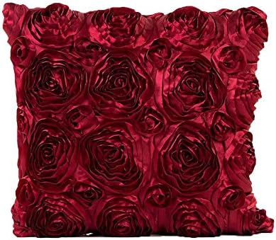 bestomrogh Pillowcase Pillow Cushion Cover Satin Reversible Bed with Zipper – 40 x 40 cm