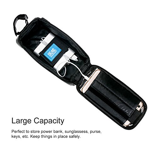 [Update Version] ieGeek Frame Bag lenkertasche Rahmentasche Fahrradtasche mit Handy-Platz für Iphone 7 7 Plus 6 Plus 6S 6 5S 5SE SAMSUNG Galaxy S7 edge S6 edge Galaxy NOTO5 NOTO4 und andere Telefon von klein als 5,7inch 1,9L - 7