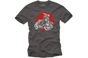 MAKAYA Vintage T-Shirt - Tuning Moto - Scooter Accesorios - Camiseta Motera Hombre