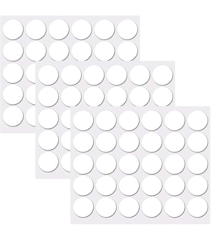 430 Adesivi Rotondi Copri Buchi Per Viti - Bianchi, Dimensioni 12/15/21 Mm, Per Mobili E Riparazioni