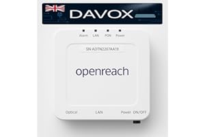 DAVOX BT Openreach Adtran SDX611 GPON ONT Modem | High-Speed Fibre Optic Internet Terminal | 1GE Ethernet Port | Compact, Reliable & Compatible with UK Fibre Broadband Networks