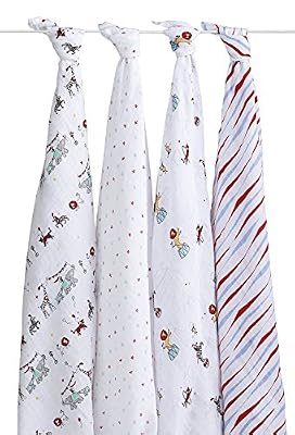aden + anais Lot de 4 maxi langes Vintage Circus - aden + anais