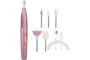 EONFAVE Electric Nail Files - Cordless Nail Drill Rechargeable - Electric Nail Drill for Acrylic Nails - Portable Manicure Pedicure Kit for Shaping, Polishing, Nail Art DIY, Home Use