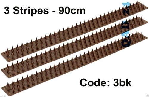 Anti Climb Fence Wall Spikes / Intruders Gates Sheds (3 Strips - 90 cm)