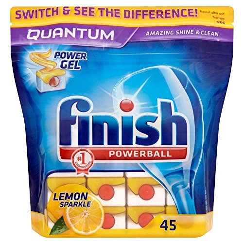 Preisvergleich Produktbild Finish Quantum Powerball Tabs für Spülmaschinen Lemon (45) - Packung mit 6