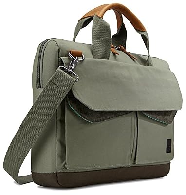 Case Logic LODA115PTG Sacoche avec Bandoulière pour Ordinateur Portable 15,6" Vert
