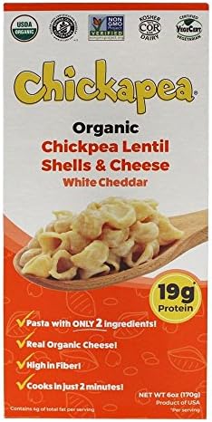 Chickapea - Organic Chickpea Lentil Shells &amp; Cheese White Cheddar - 6 oz.