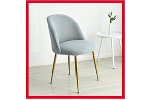 HOOWARM Fundas Elásticas de para sillas de Comedor 1/2/4/6 Piezas Funda para Silla de Oficina de sin reposabrazos semicírculo,nórdica Moderna Arco para Silla,Funda para Silla de Oficina