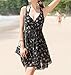 Produktbild HOMEE Badeanzug Strand Rock - Bikini Drei Stücke Split Lady Badeanzug Boxer Kurze Brust Stahl Regal Gather Swim Kleid Badeanzug,Schwarz,XL