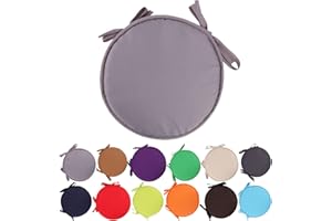 CMEILAU Coussins de Chaise colorés pour l'intérieur/extérieur Coussins de siège Ronds Coussins de Jardin pour la Maison - Diamètre 30 cm / 38 cm, Housse de Coussin pour Meubles de Patio
