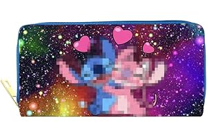 simyron Cartoon Geldbörse Brieftasche mit Cartoon Charakter Kindergeldbörse Lange PU-Brieftasche für Jungen Mädchen Anime Design Partytaschen Standard größe mit Reißverschluss