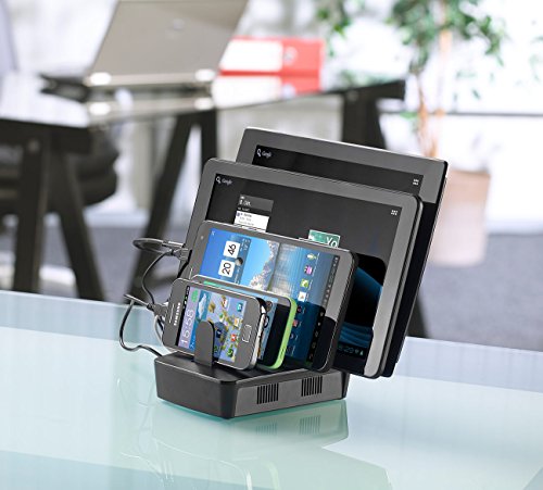 revolt 5-Port-USB-Ladestation mit Smart Power, Quick Charge, 60 W - 2