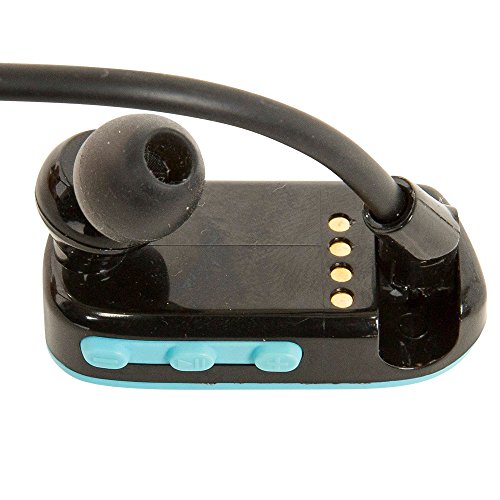 Schwimmen MP3-Player Unterwasserwasserdicht bis 3 Meter – Wireless 4GB MP3 Player – Hören Sie Ihre Musik beim Schwimmen / Running / Training Getue Gratis ohne Cord! – Neues Design i360® wasserdichte Sport-MP3-Player in Schwarz - 2