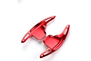 SHENGJUE For BMW Paddle Shifter Extensions, Aluminum Metal Steering Wheel Paddle Shifter(Fits: for 2 3 4 series X1 X2 X3 X4 X5 X6,F22 F23 F30 F31 F33 F34 F36 F32 F15 F16 F25 F26 F48 F39 etc.) (Red)
